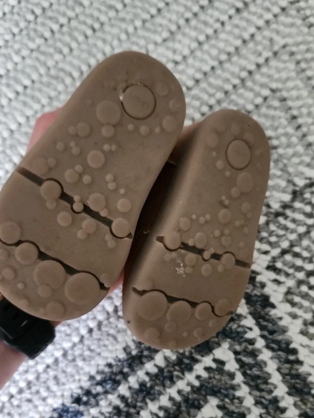 Carter's Tan Brown Toddler Boots with Yellow Laces - Size 4